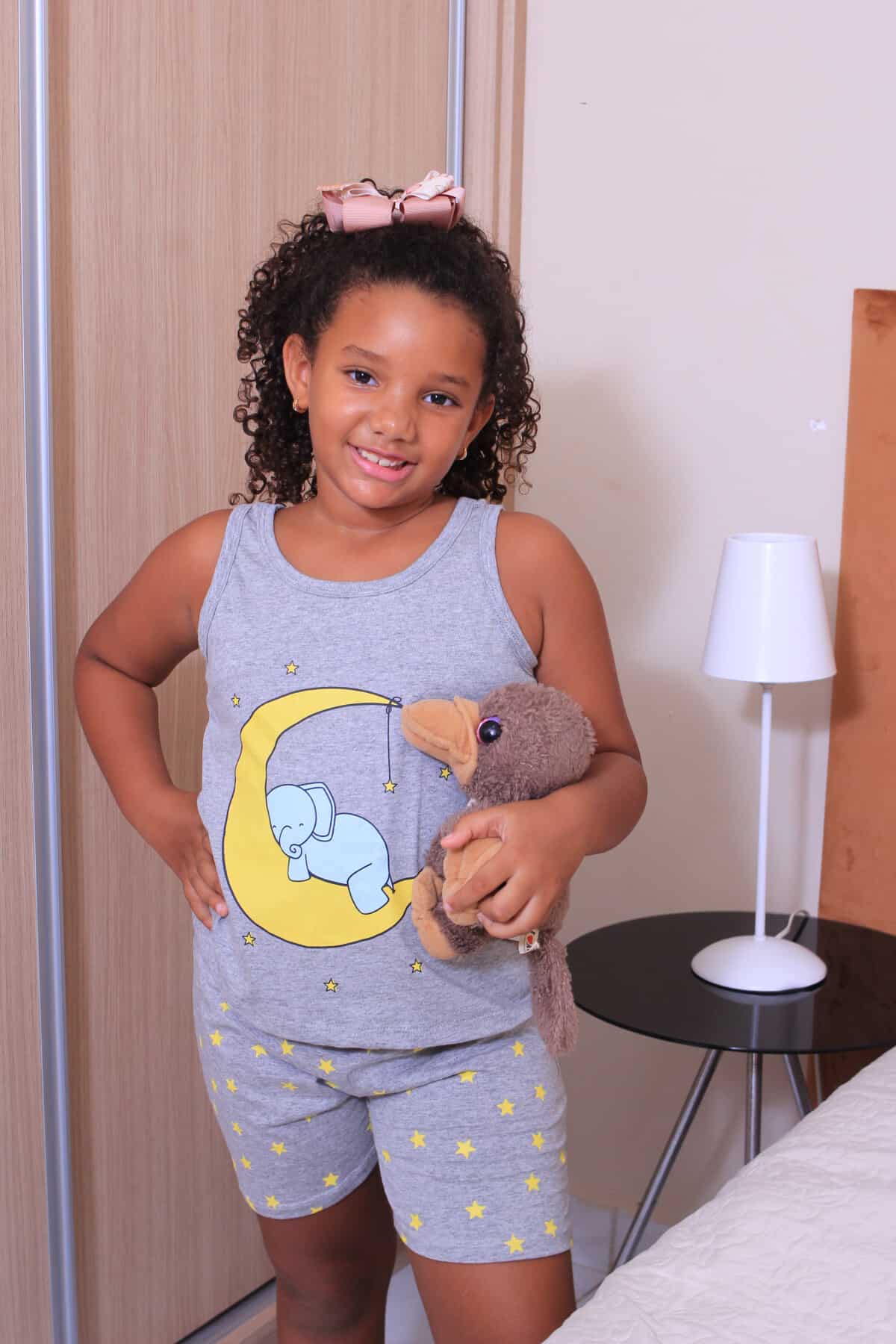 imagem-Pijama Dollina Infantil - Elefante Lua